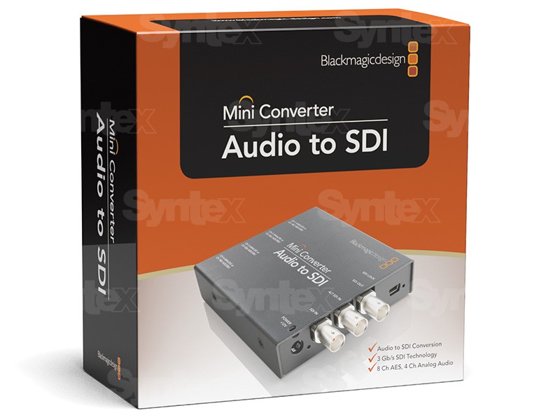 Anschlüsse Mini Converter Audio to SDI