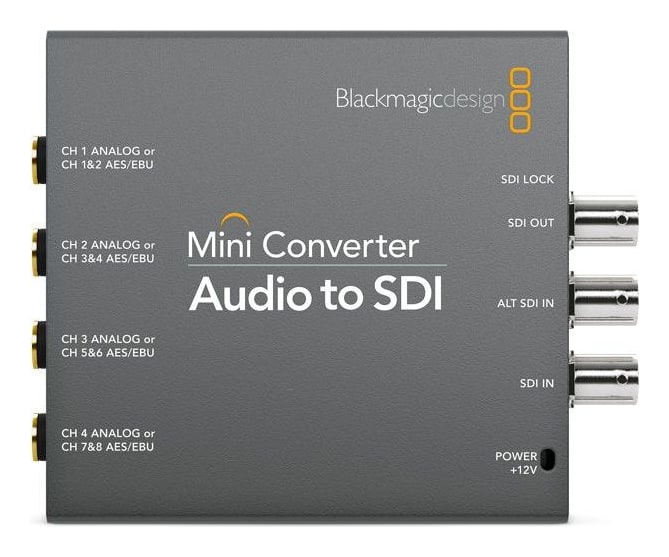 Mini Converter Audio to SDI – Vier analoge Kanäle oder acht AES/EBU