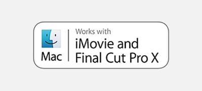 Kompatibilné s aplikáciami iMovie a Final Cut Pro X