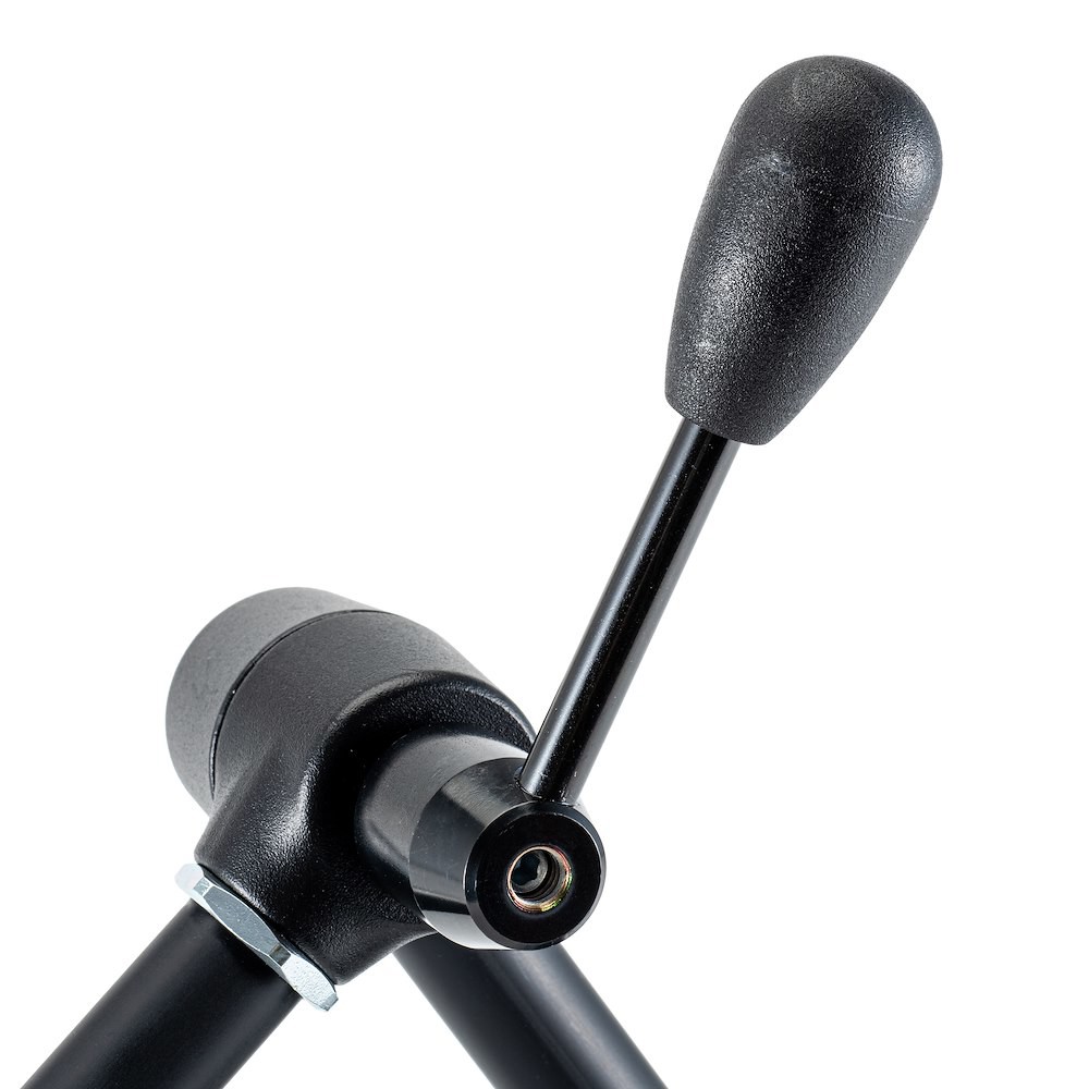 Detail des zentralen Klemmhebels am Manfrotto 143N
