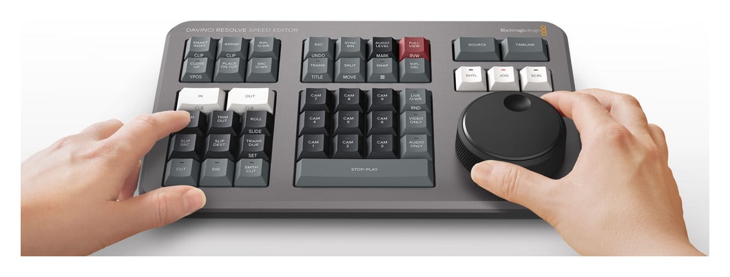 DaVinci Resolve Speed Editor – Suchrad für Live-Trimming