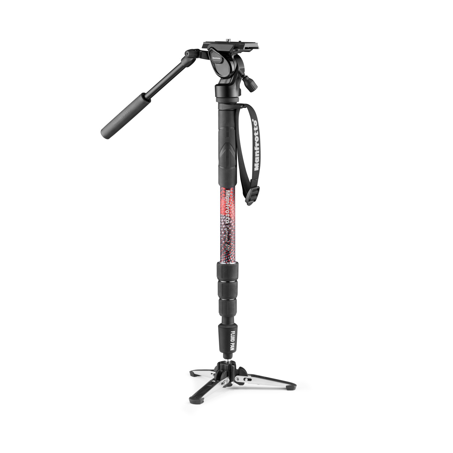 Manfrotto Element MII Aluminium-Video-Einbeinstativ-Kit mit Fluidkopf