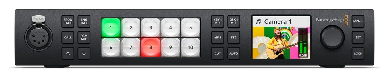 ATEM 1 M/E Constellation HD – Bedienfeld direkt an der Front