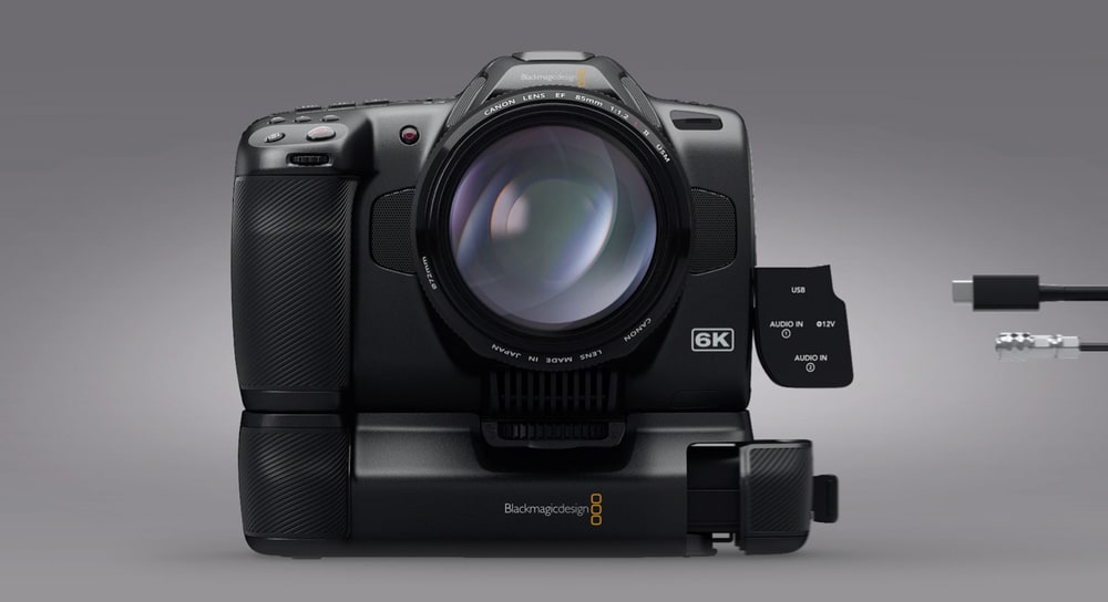 Blackmagic Pocket Cinema Camera 6K G2 – NP-F570-Akkus und Battery Pro Grip