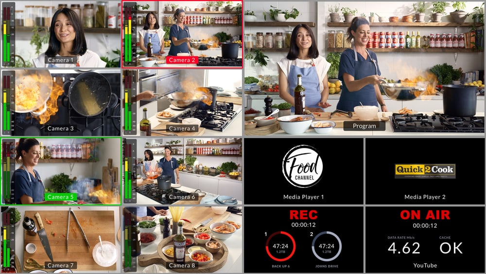 ATEM SDI Extreme ISO – Multiview mit bis zu 16 Ansichten
