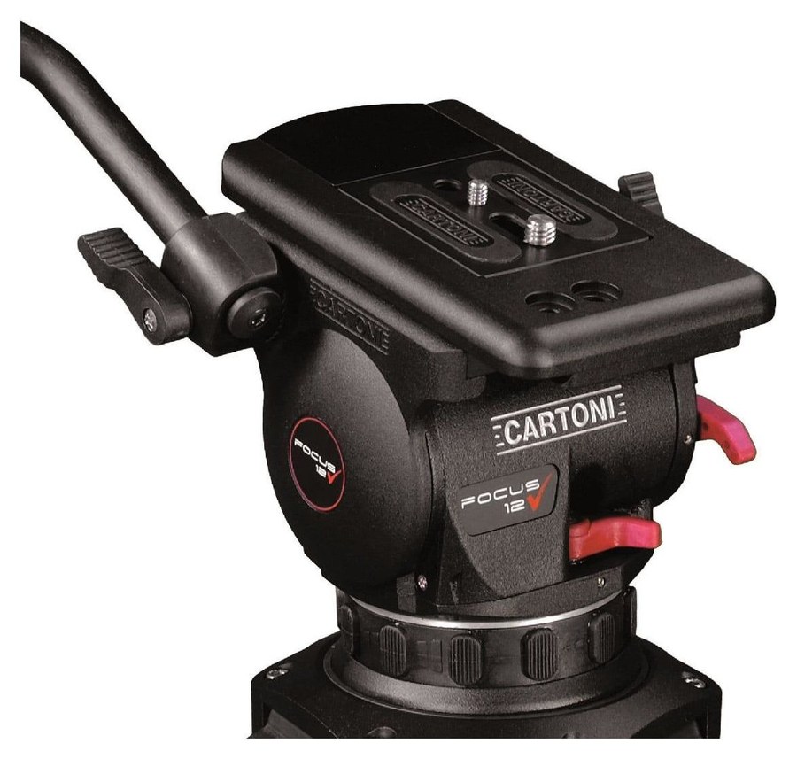 Cartoni Focus 12 Red Lock System GS – Fluidkopf Focus 12