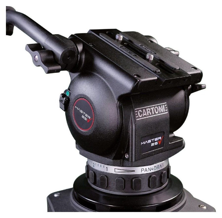 Cartoni Master 25 Studio 2-St CF System – Fluidkopf Master 25