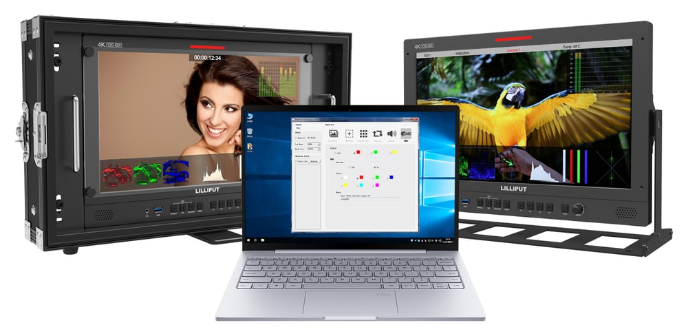 Lilliput Q15 – Steuerung vom Computer und Tally