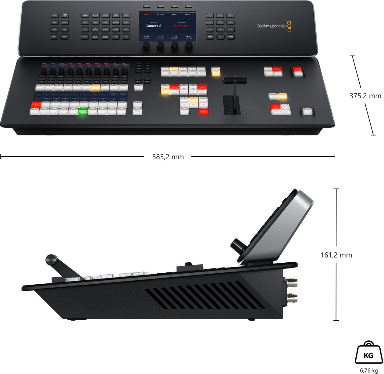 ATEM Television Studio HD8 2TB – Abmessungen und Gewicht