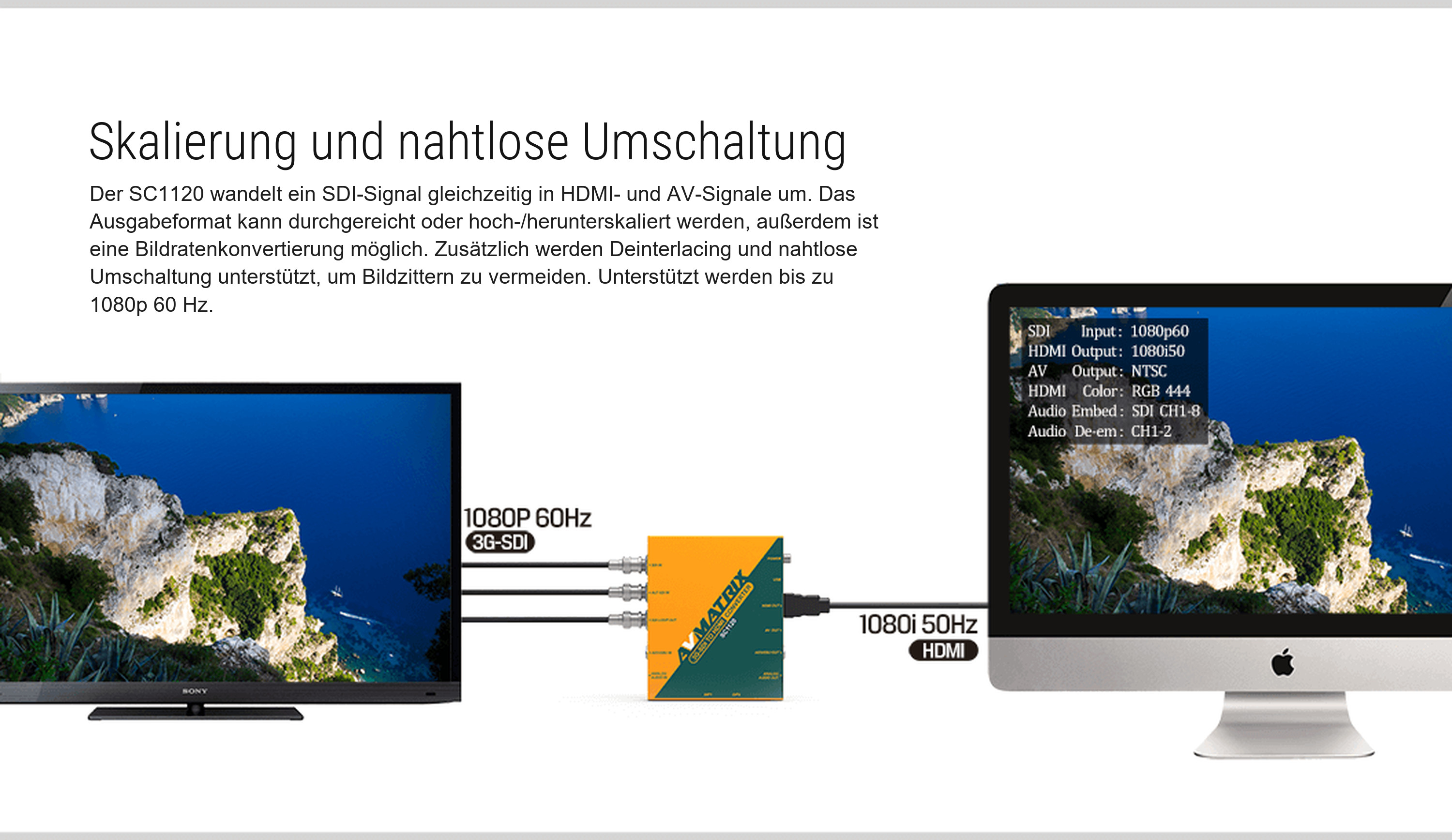 AVMATRIX SC1120 – Infografik