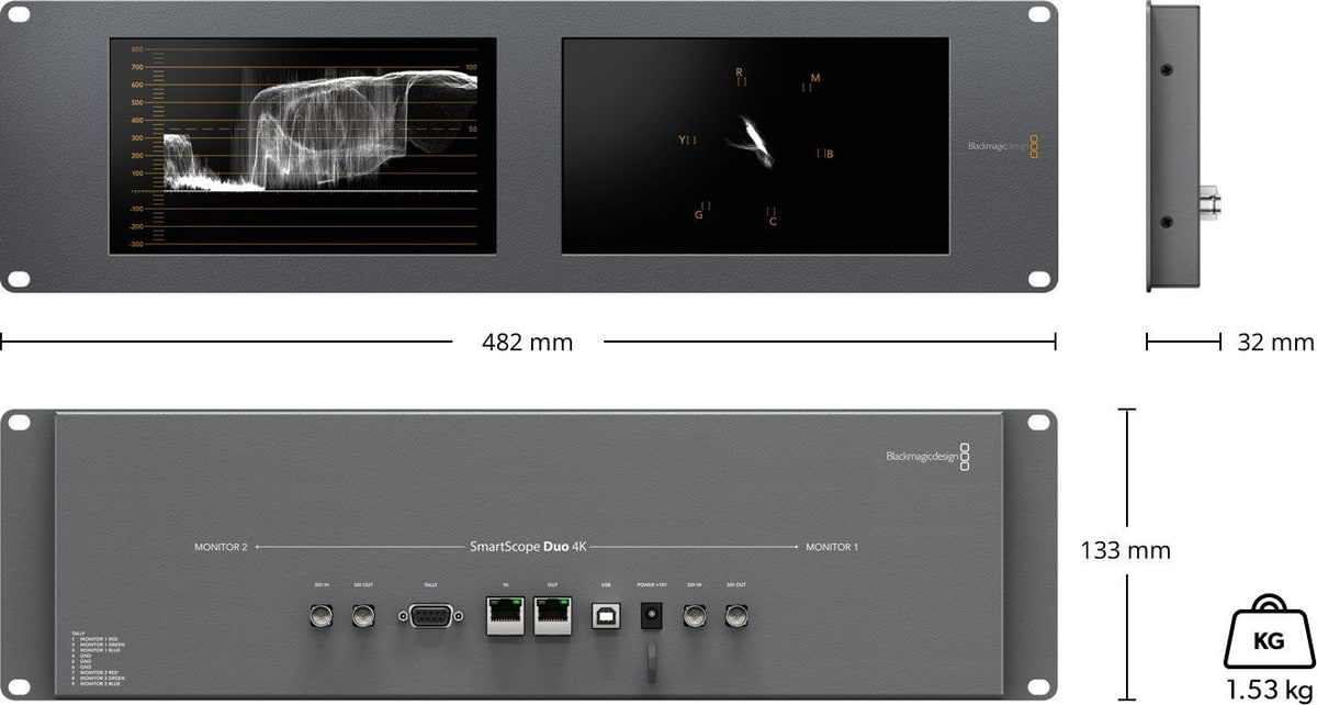 SmartScope Duo 4K – Abmessungen und Gewicht