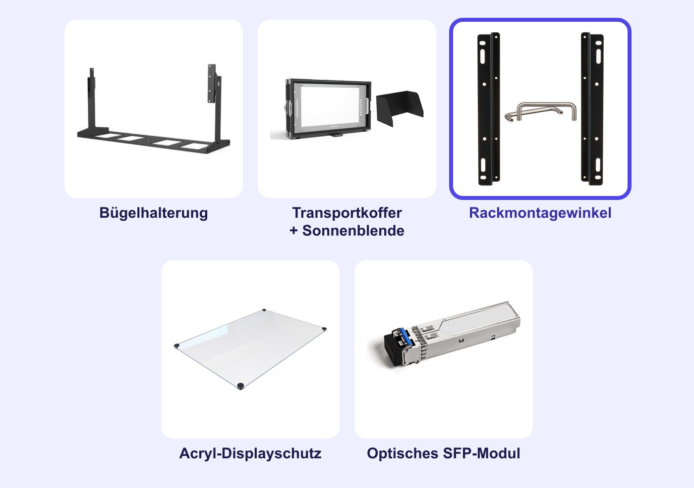 Optionales Zubehör für den Monitor Lilliput Q15