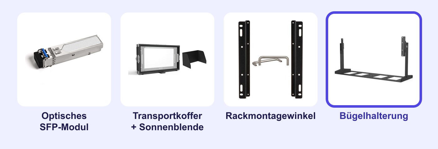 Optionales Zubehör für den Monitor Lilliput Q18