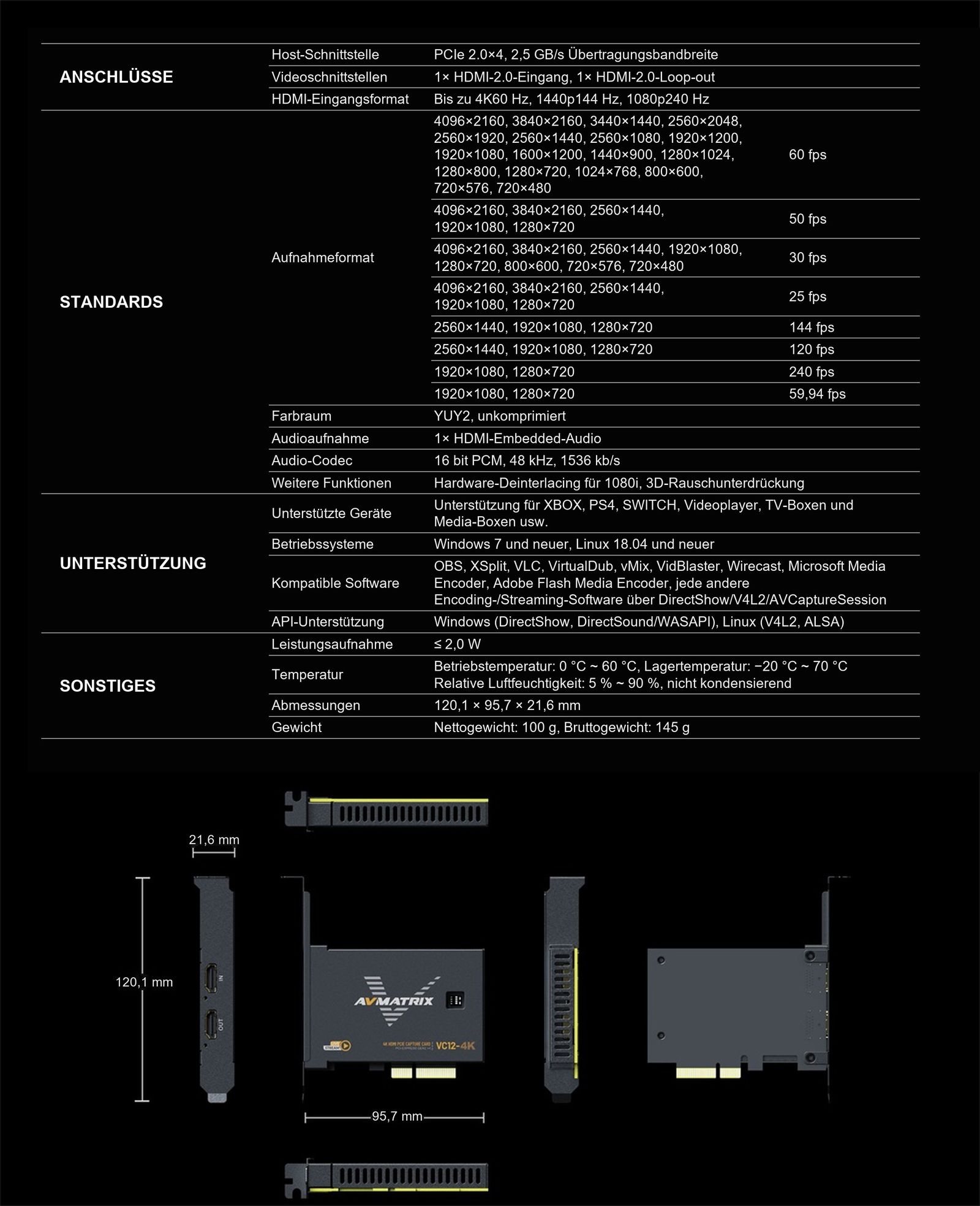 AVMATRIX VC12-4K – Infografik