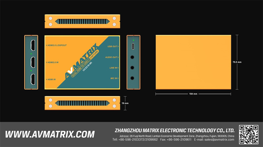 AVMATRIX UC2218-4K – Infografik
