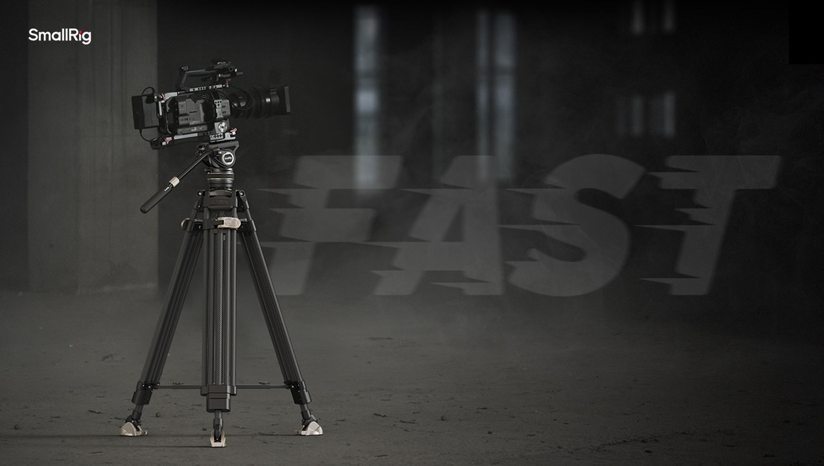 FreeBlazer AD-100 — Carbon-Videostativ mit Fluidkopf