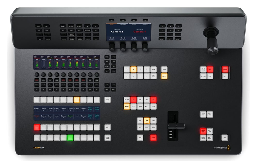 ATEM Television Studio 4K8 2TB – Broadcast-Panel mit T-Bar