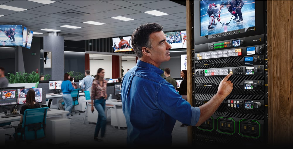 Blackmagic 2110 IP Converter 3x3G – Punkt-zu-Punkt oder großes Netzwerk