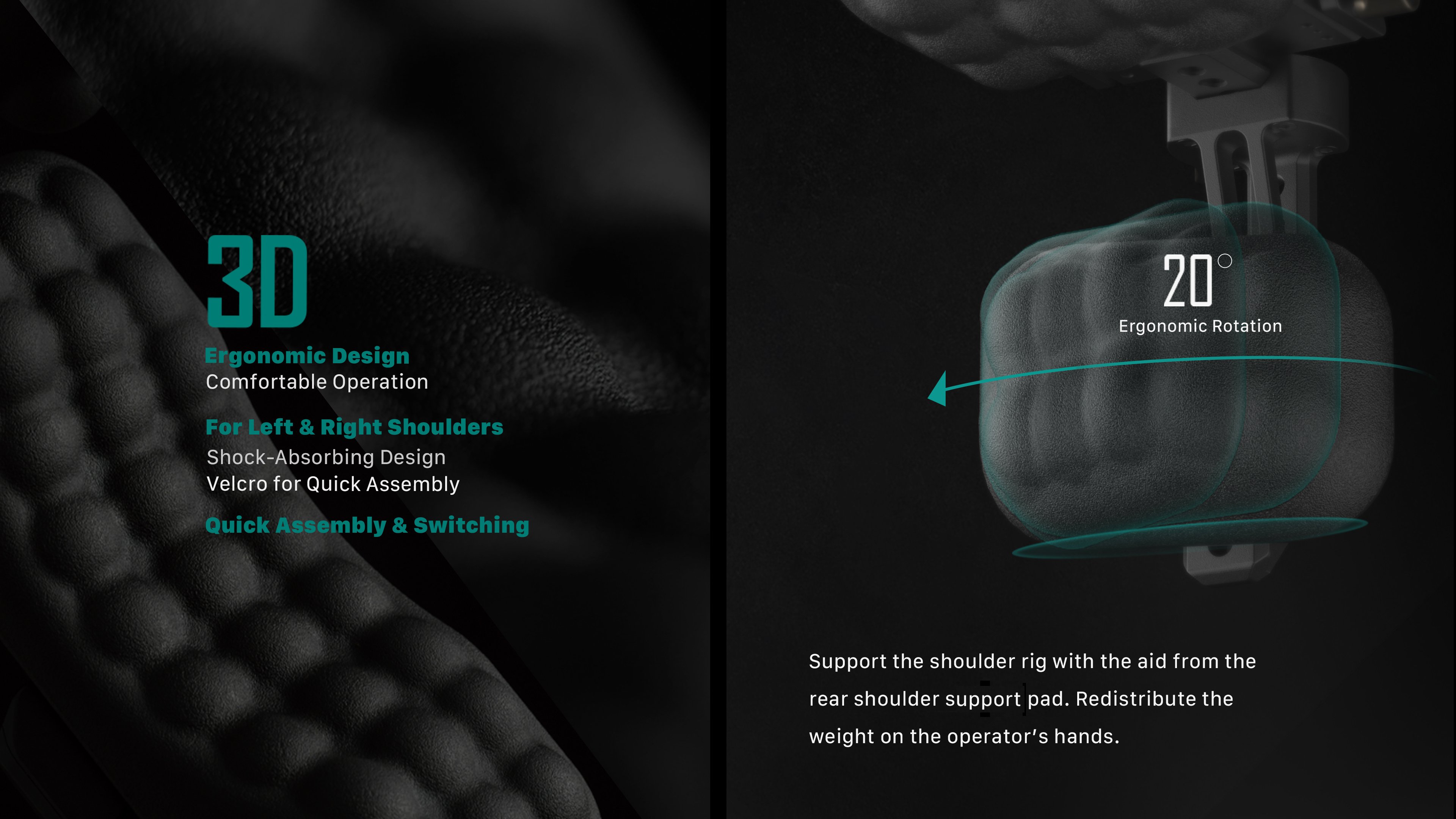 Tilta Lightweight Shoulder Rig - Black Tilta Lightweight Shoulder Rig - Black