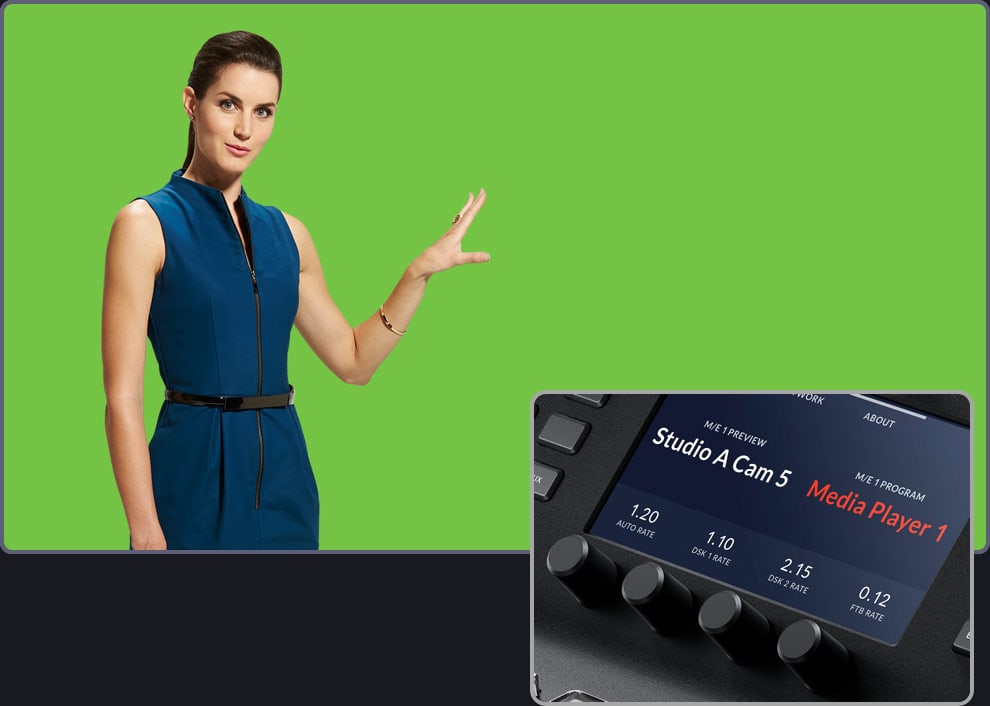 ATEM 1 M/E Advanced Panel 20 – Keyer und System-LCDs