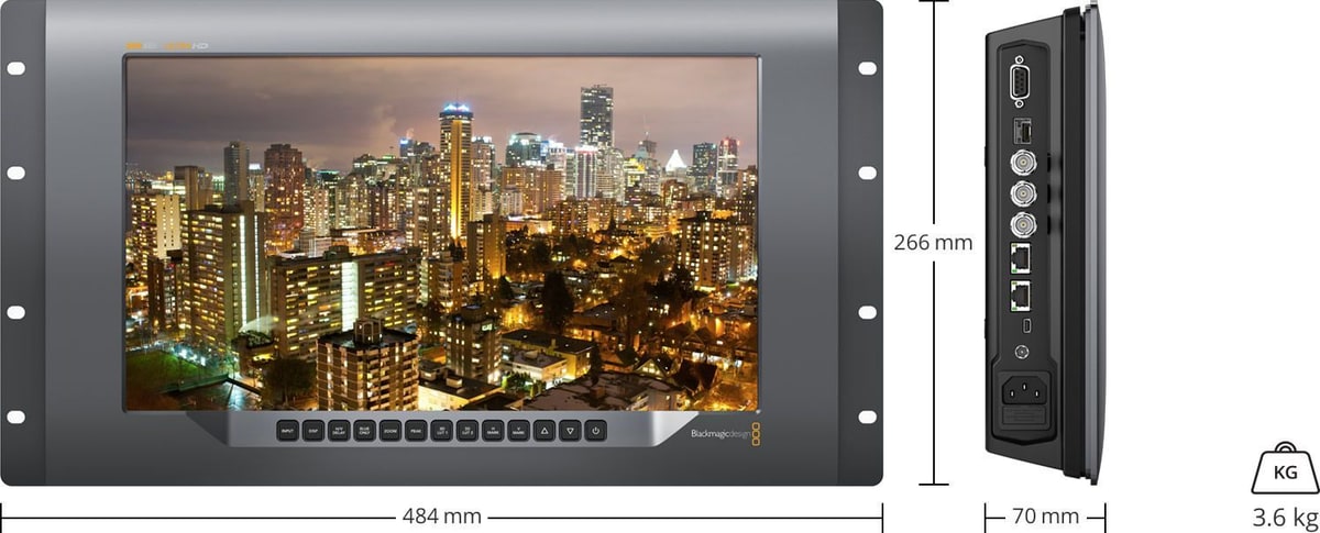 SmartView 4K – Abmessungen und Gewicht