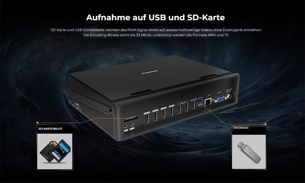 AVMATRIX Shark H4 Plus – Infografik
