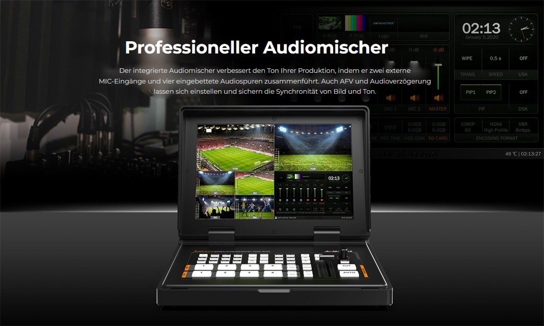 AVMATRIX Shark H4 Plus – Infografik