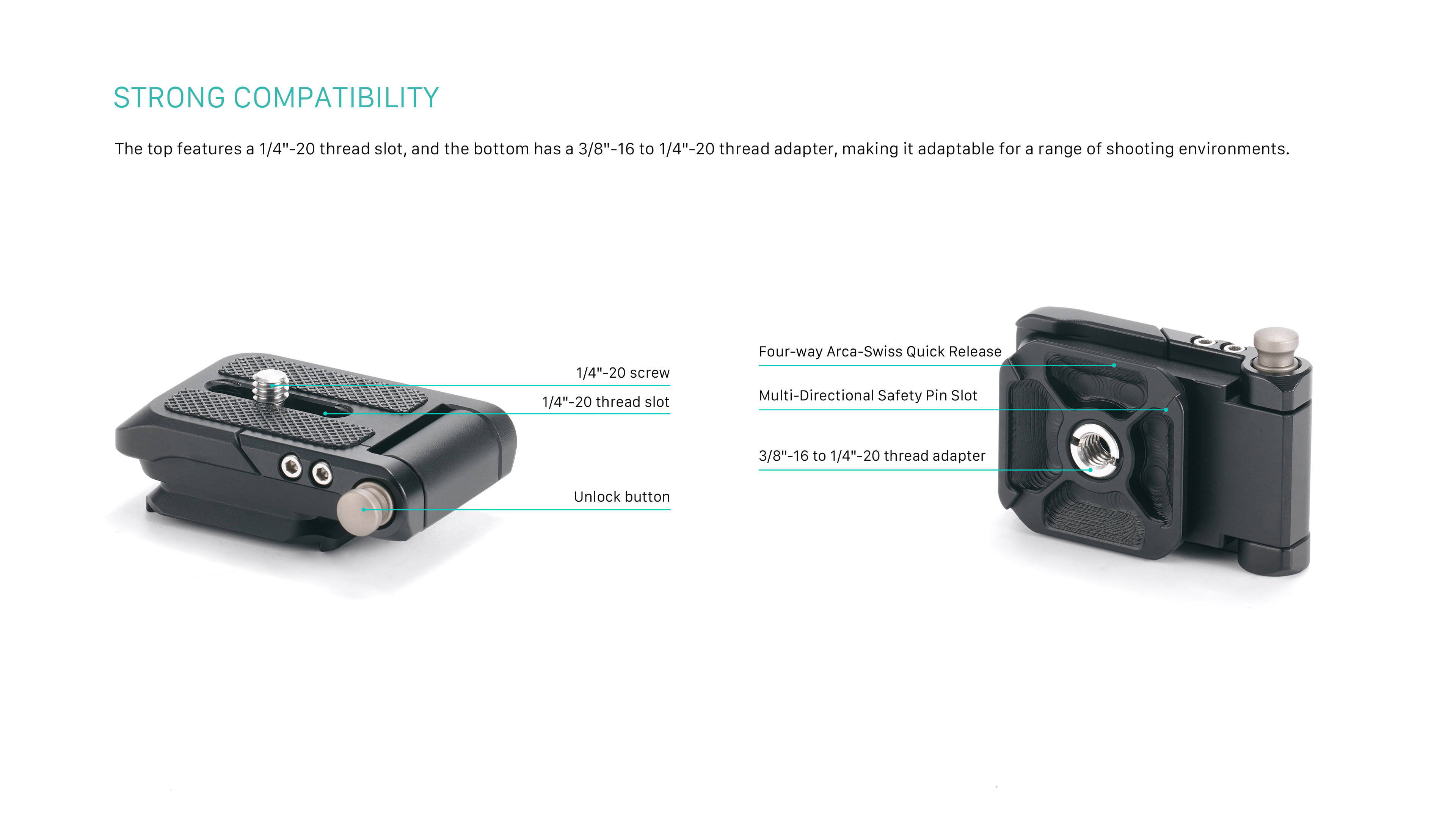 Tilta Foldable Arca Baseplate - Black Tilta Foldable Arca Baseplate - Black