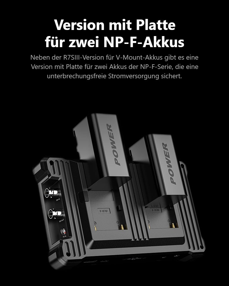 Desview R7SIII – Stromversorgungsoptionen