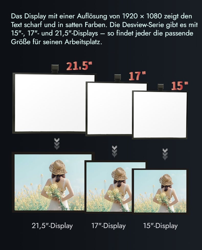 Hochauflösendes LCD-Display, leichtes und tragbares Gehäuse