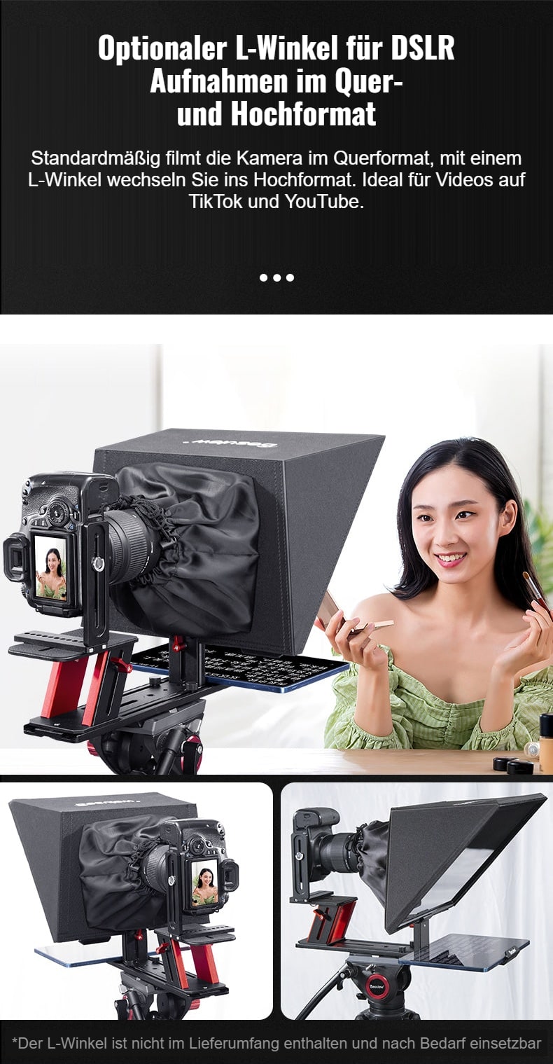 Hochformat mit L-Winkel