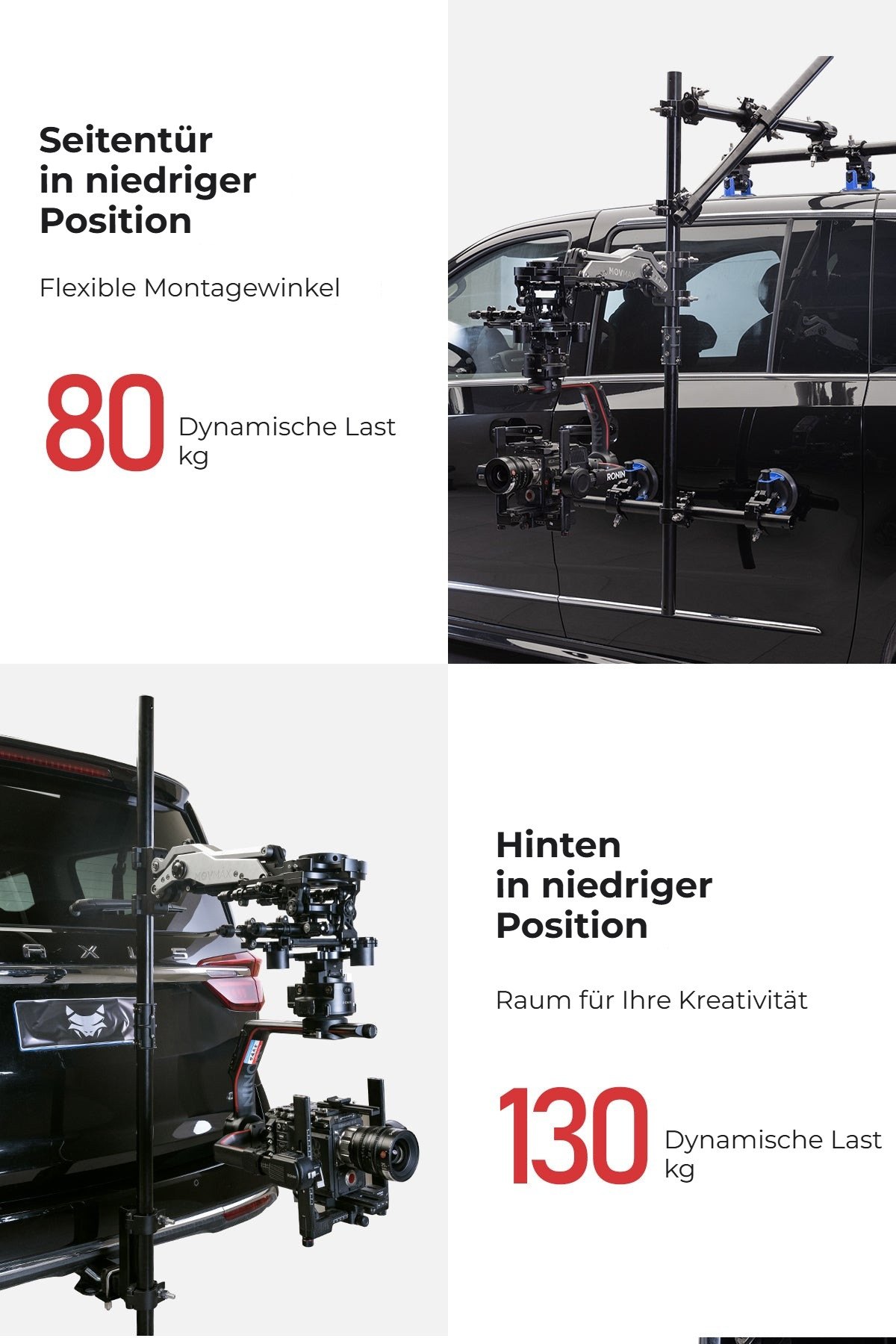Seitentür niedrig und hinten niedrig