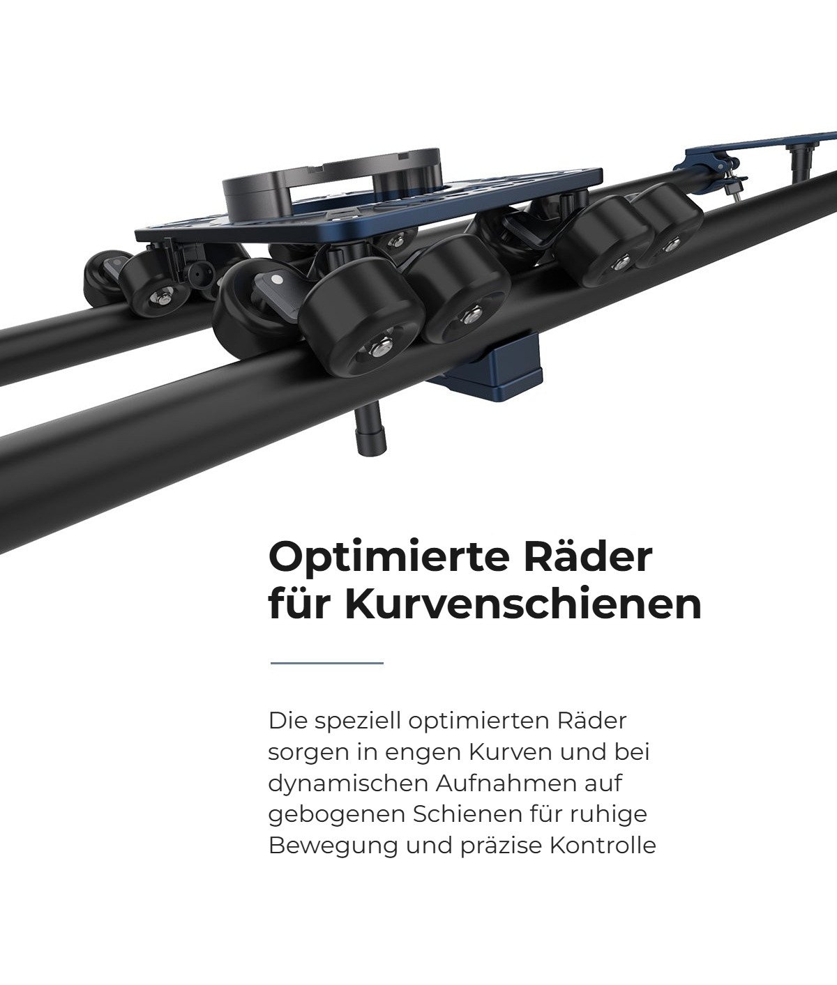 Räder für Kurvenschienen
