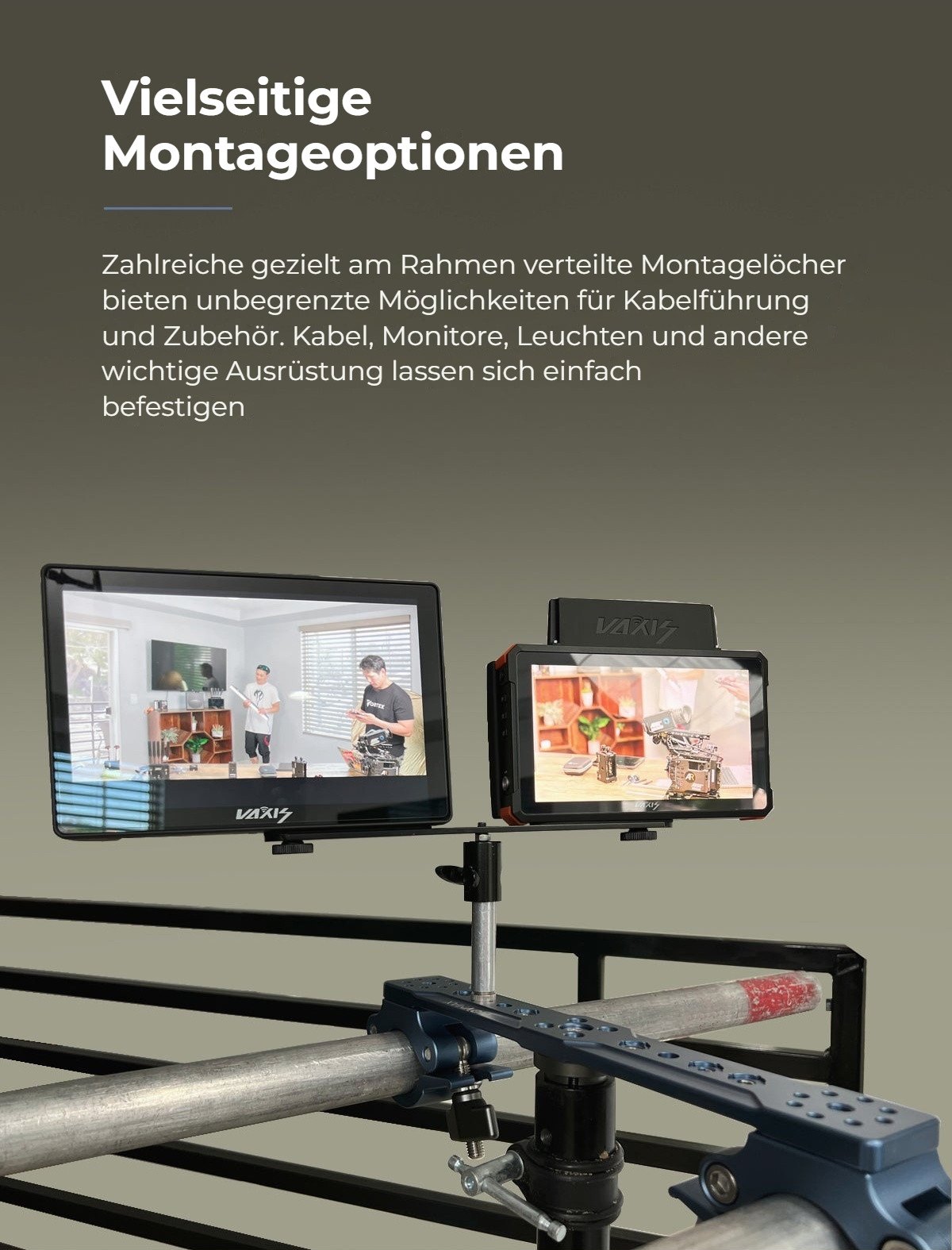 Vielseitige Montageoptionen
