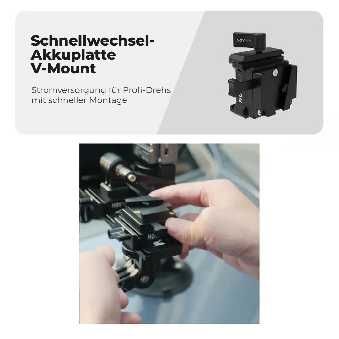 Schnellwechsel-Akkuplatte V-Mount