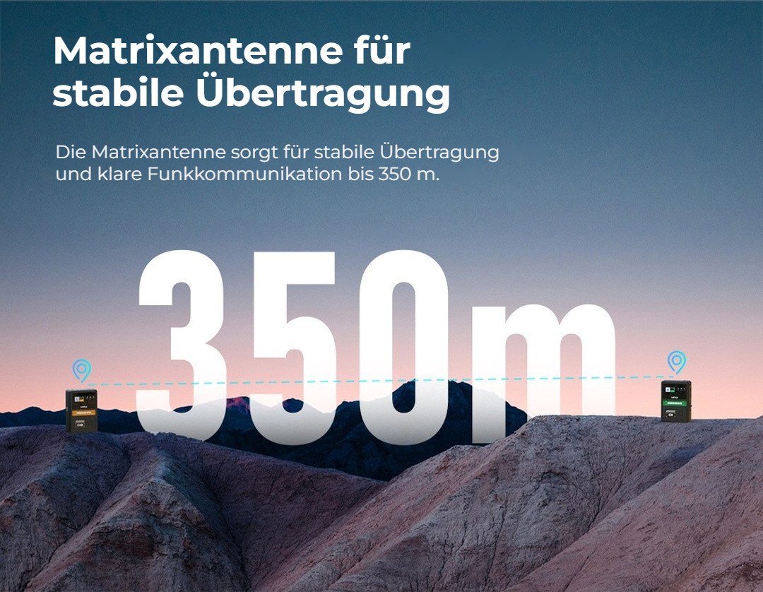 350 m Reichweite