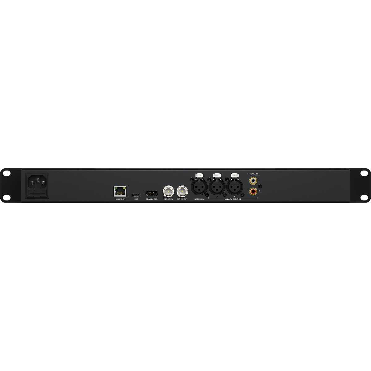Blackmagic Audio Monitor 12G G3 rear panel