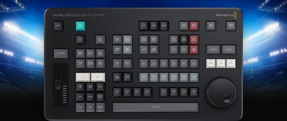 DaVinci Resolve Replay Editor – Replay und Schnitt auf einem Panel