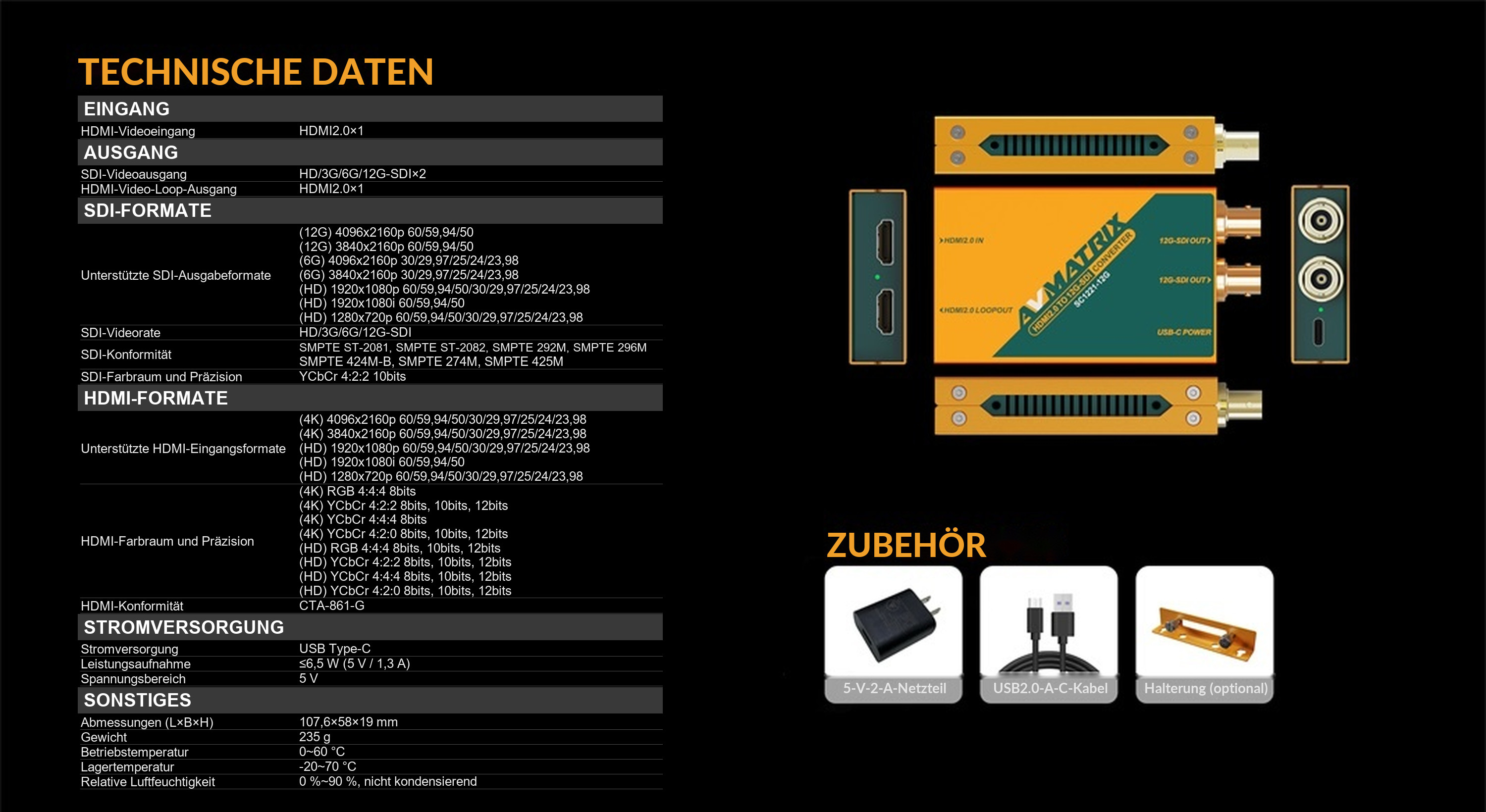AVMATRIX SC1221-12G – Infografik