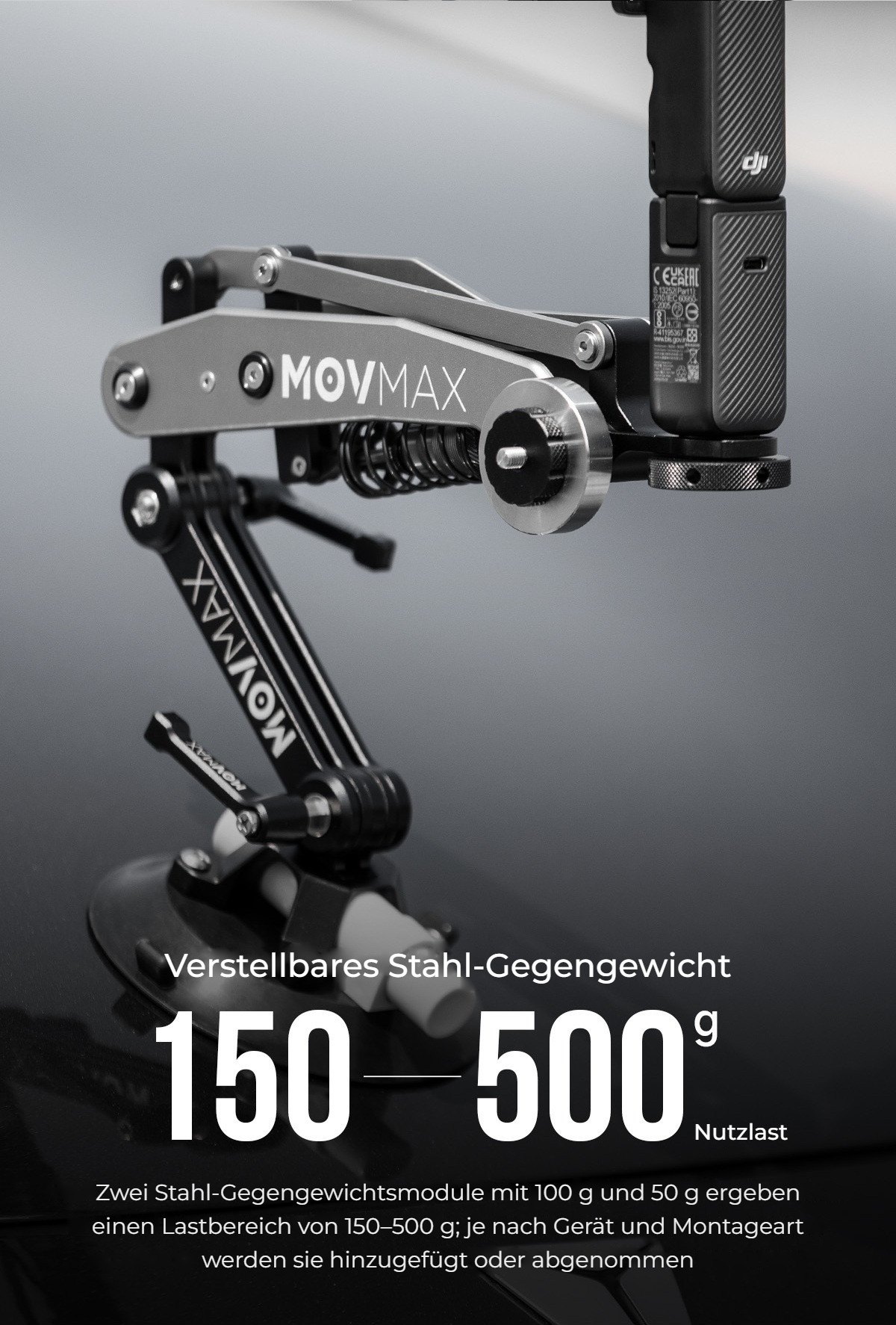 Nutzlast 150 bis 500 g