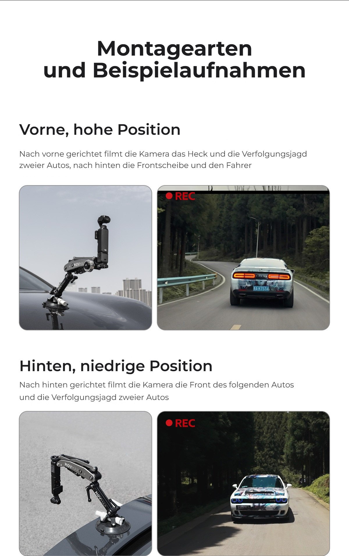 Montage vorne und hinten