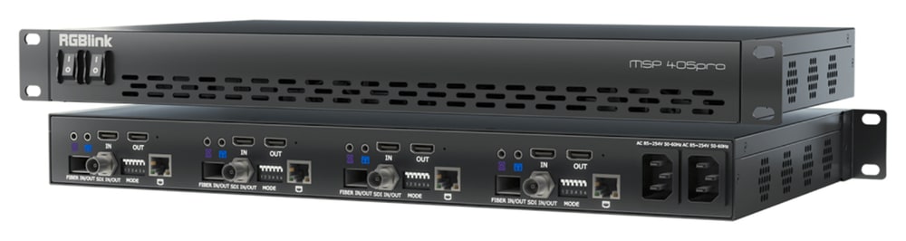 Vier Module in 1U