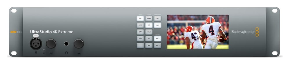 Blackmagic Design UltraStudio 4K Extreme 3 – Frontpanel mit LCD und Tasten