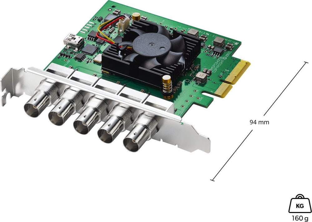 DeckLink Duo 2 – Abmessungen und Einbau