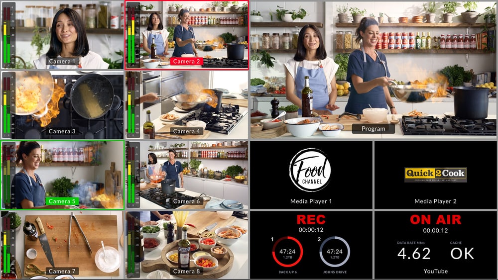 ATEM Mini Extreme ISO G2 – Multiview mit bis zu 16 Ansichten