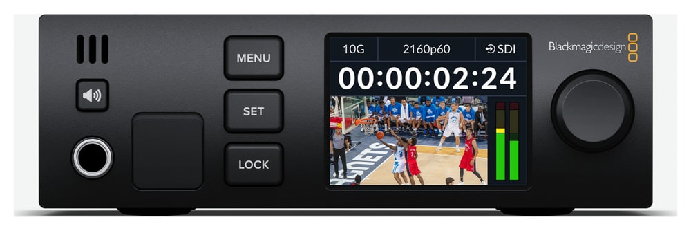 Blackmagic 2110 IP UpDownCross 12G – Präzises Timing und bequeme Kontrolle