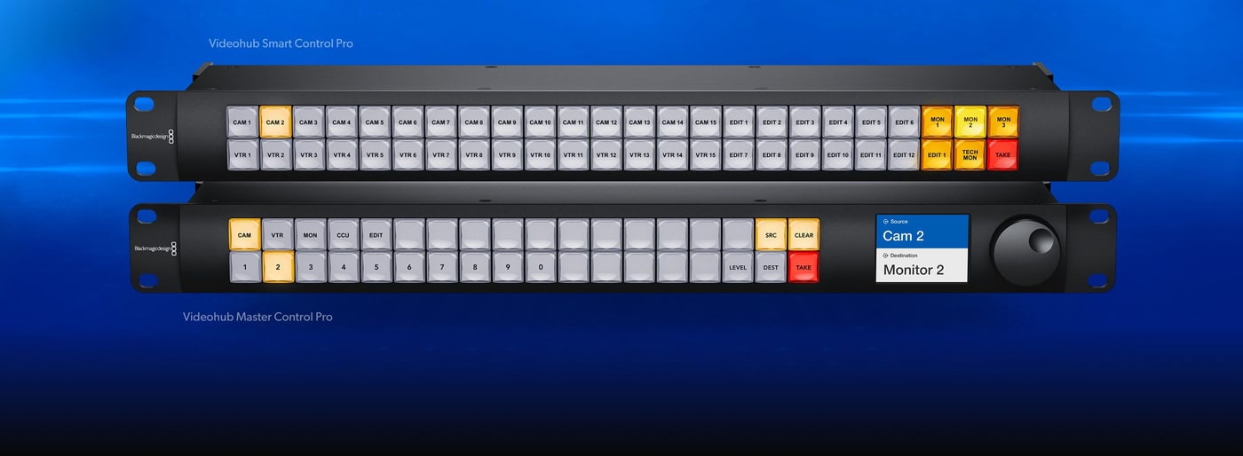Blackmagic Videohub Mini 8x4 12G – Externe Hardware-Panels