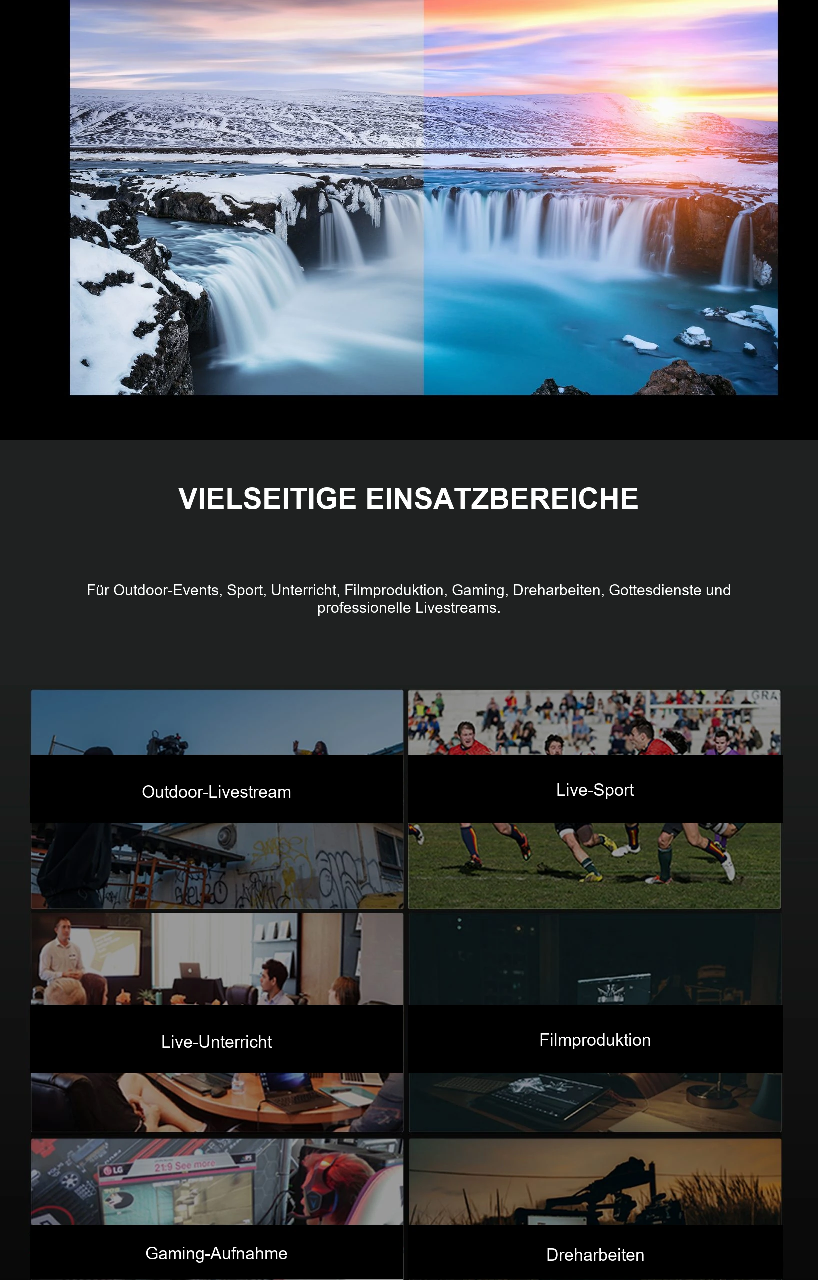 Von Livestreaming bis Produktion