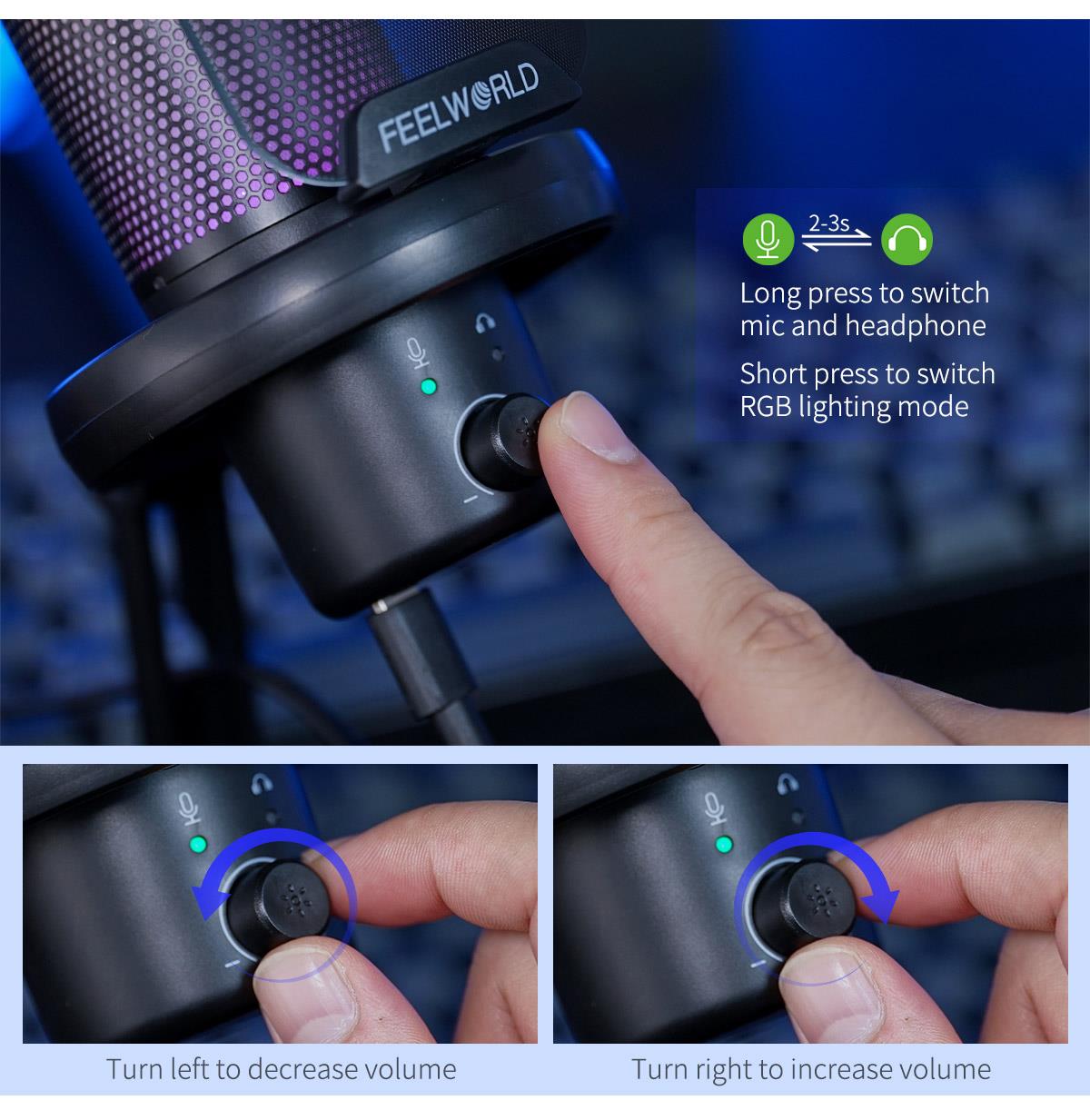 volume control mic