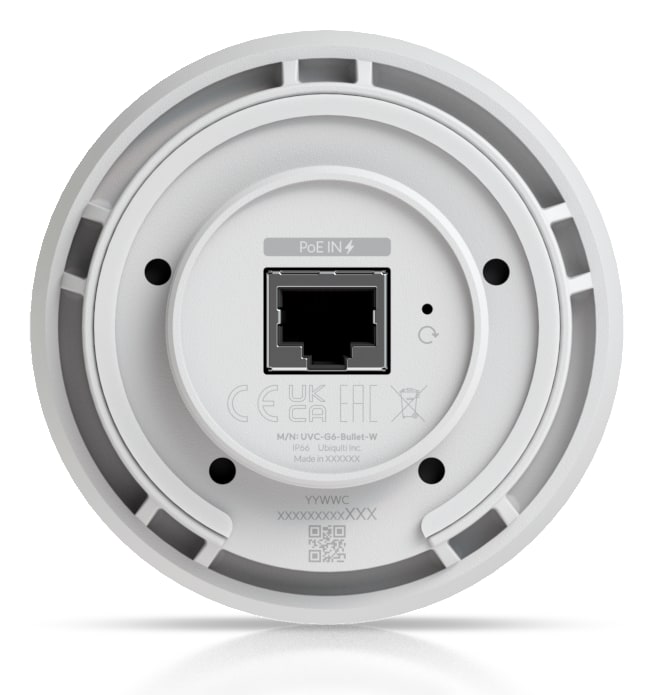 Ubiquiti UniFi Protect G6 Bullet, weiß – Ein Kabel für Daten und Strom